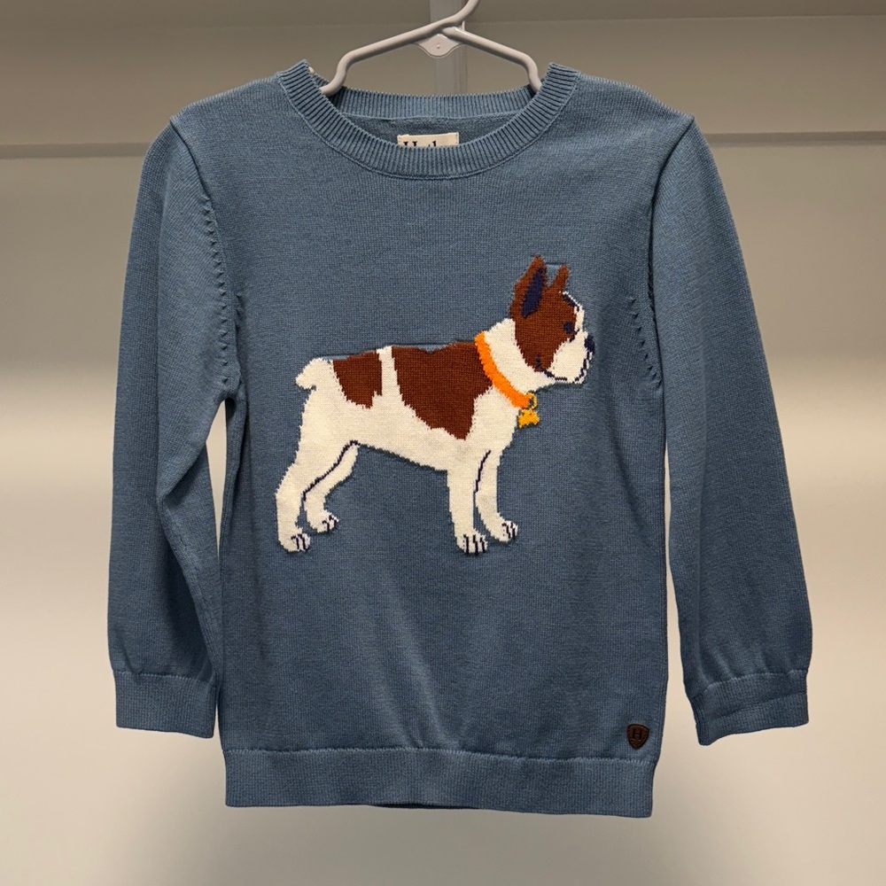 NWT Hately  toddler boy 3T bulldog sweater